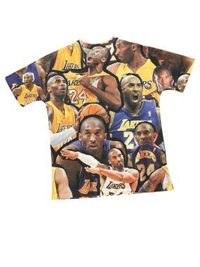 SUBLIWEAR L Kobe Bryant Lakers jersey collage lightweight shortsleeve shirt